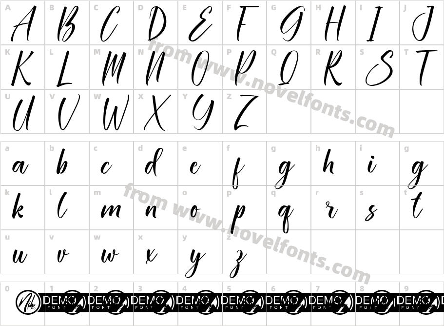 SwarthmoreDemoRegularCharacter Map