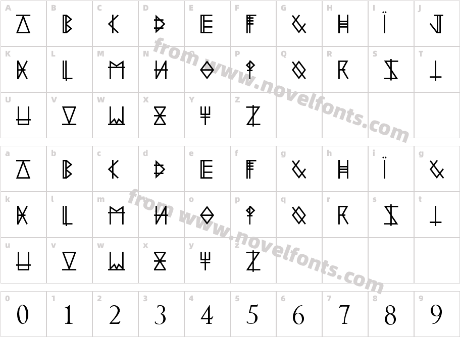 Symbolzm.ttfCharacter Map