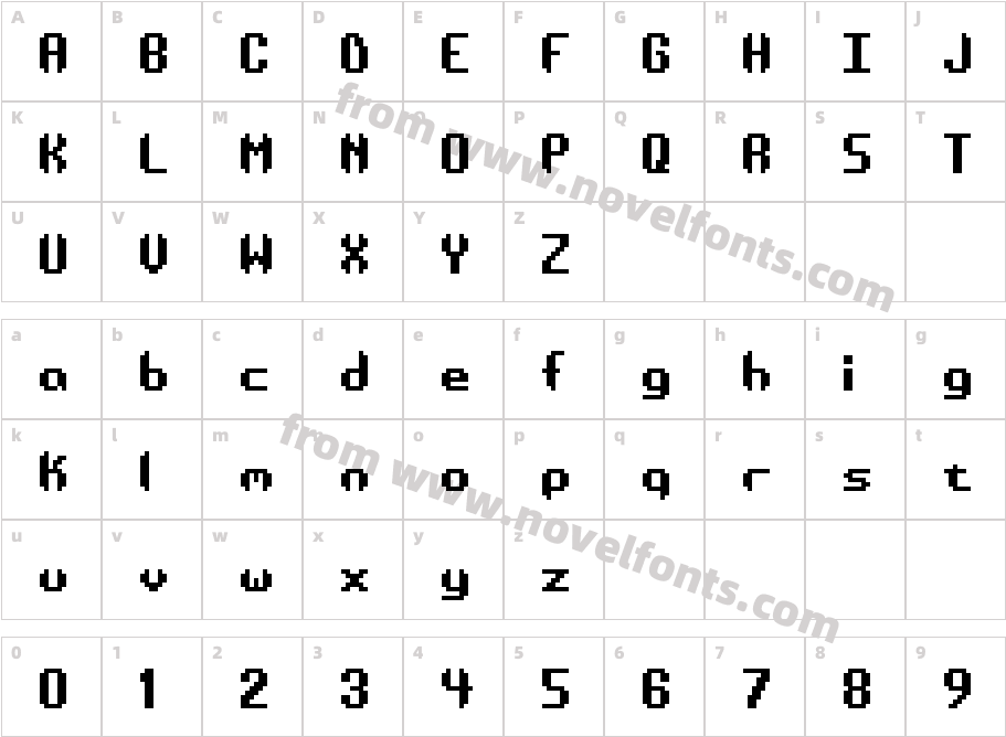 SystematicTTBRKCharacter Map