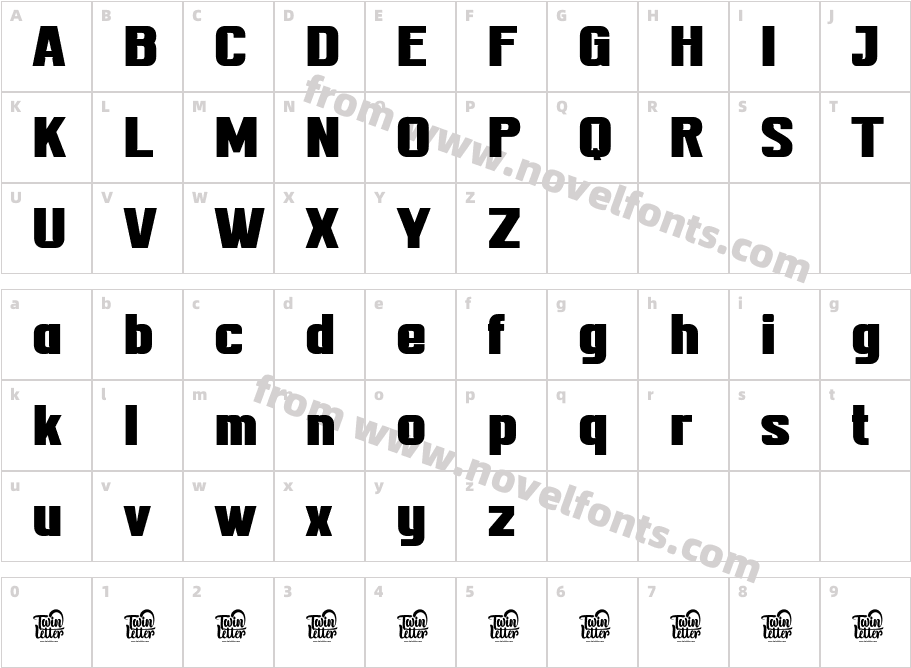 TEKROT RegularCharacter Map