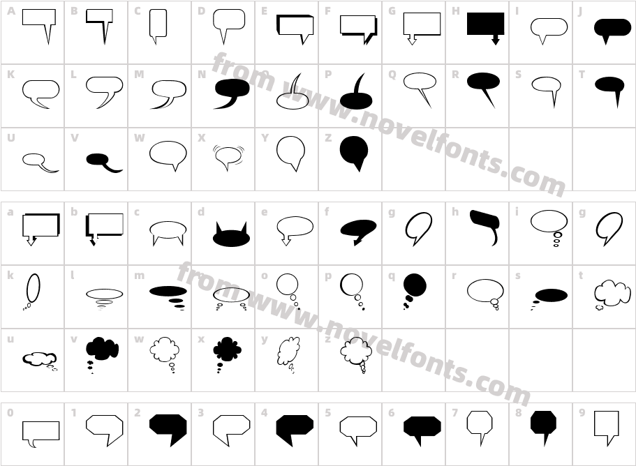 TENNESSEE RegularCharacter Map