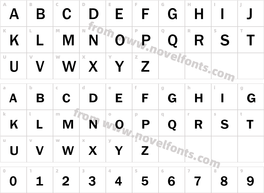 FranklinITCExpertBQ-MediumSCCharacter Map