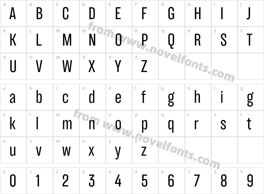 TT Backwards Sans Trial RegularCharacter Map