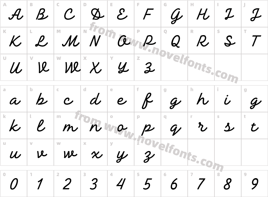 TT Backwards Script Trl RegularCharacter Map