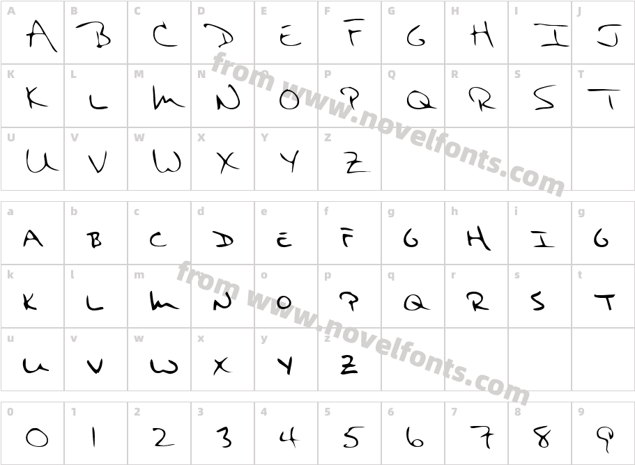 FranksHand-PlainCharacter Map