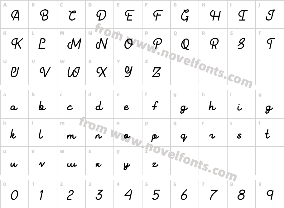 FrauleinRevivalItalic-ItalicCharacter Map