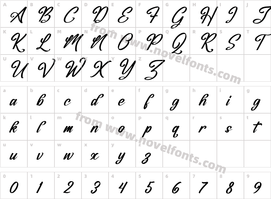 Frederick Alexander ItalicCharacter Map