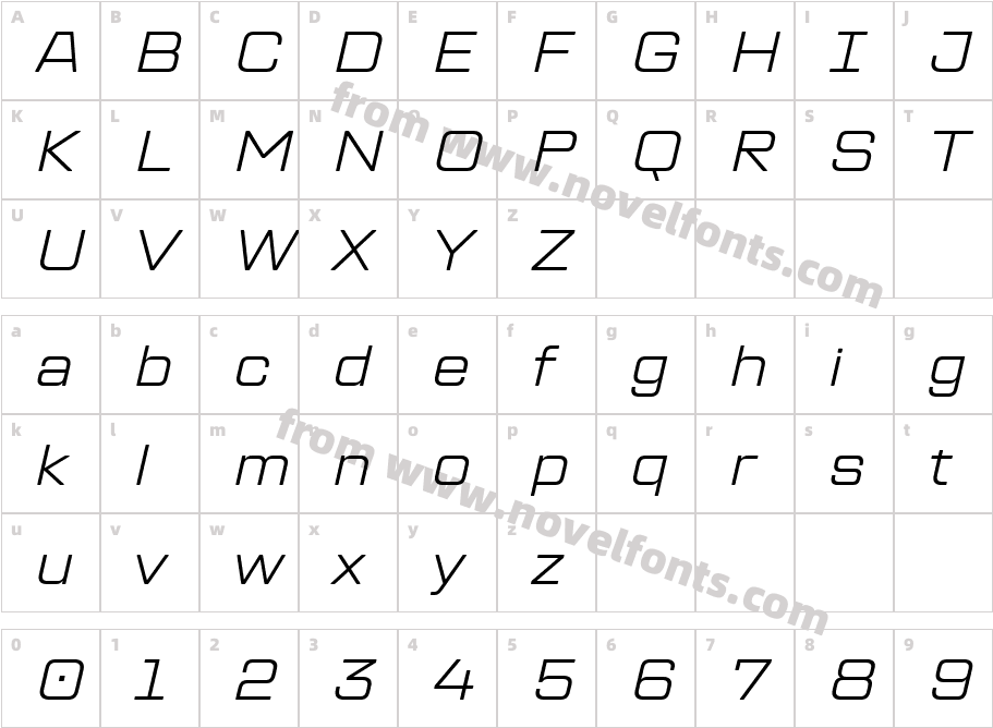 TT Lakes Neue Trl Ext Lt ItCharacter Map