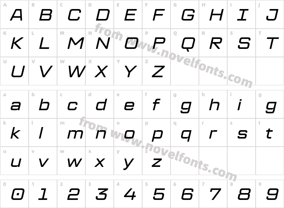 TT Lakes Neue Trl Ext Md ItCharacter Map