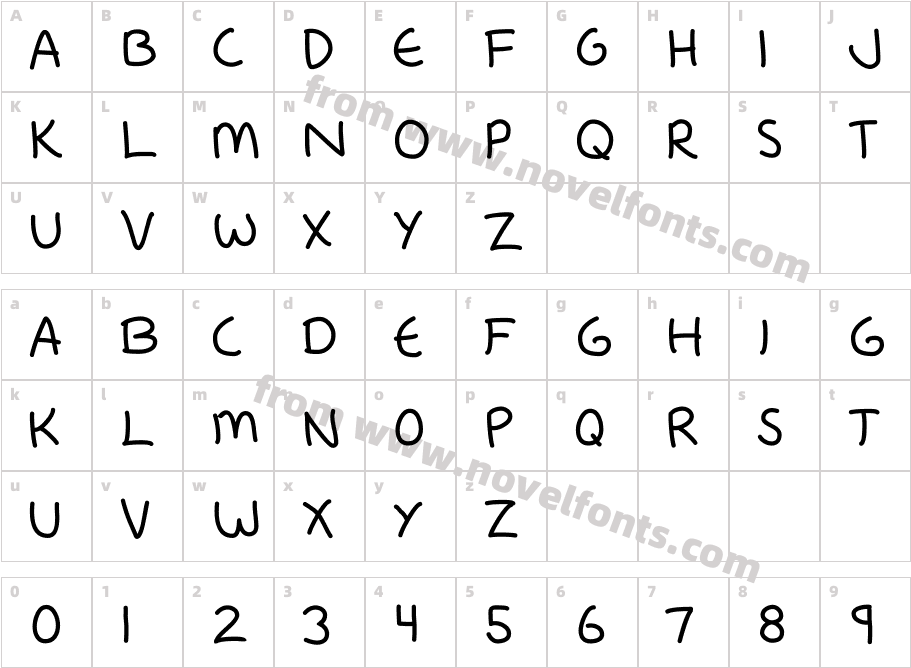 FredfontCharacter Map