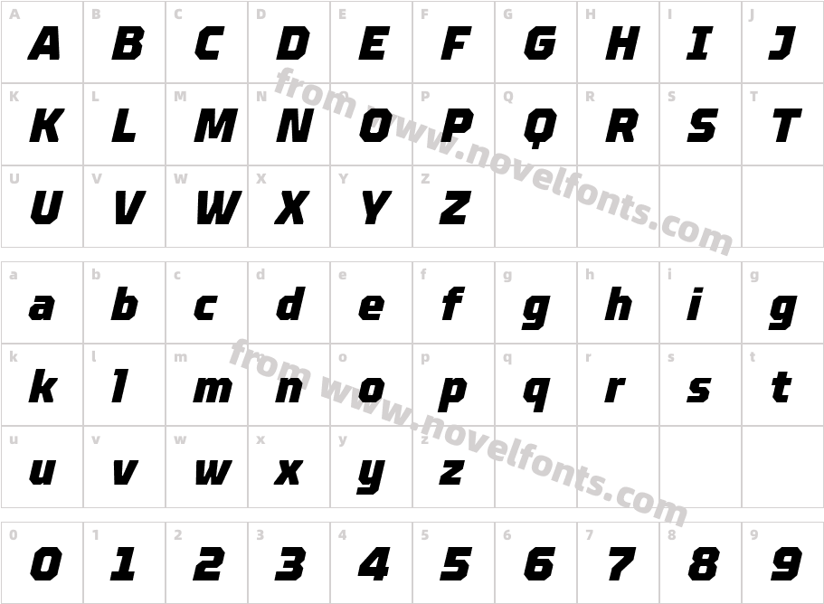 TT Octosquares Trl Cnd Blc ItCharacter Map