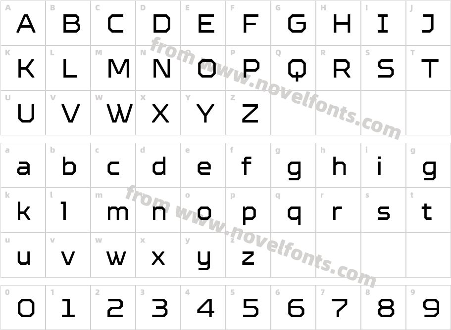 TT Octosquares Trl RgCharacter Map