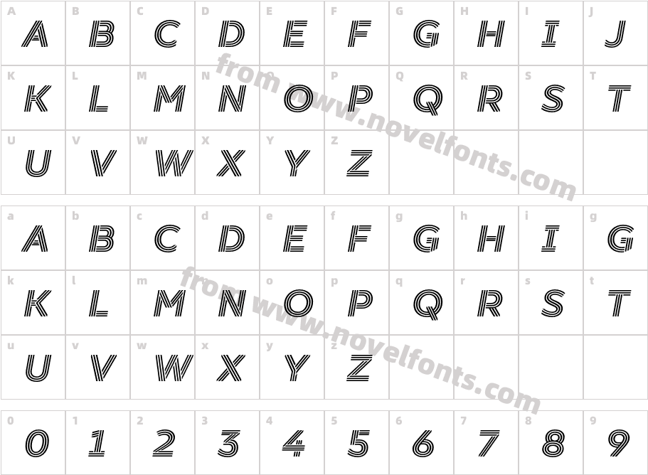 TT Smalls Trial Bold ItalicCharacter Map