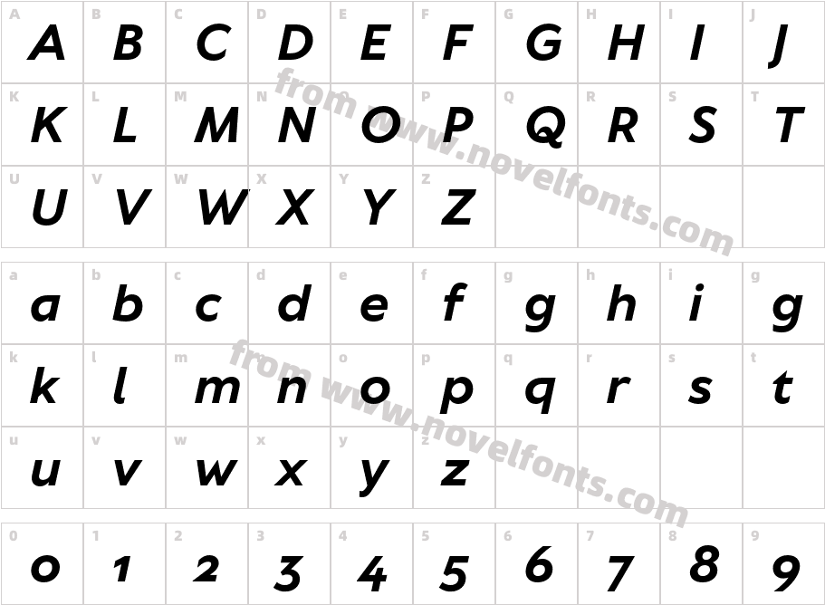 TT Wellingtons Trl Bold ItCharacter Map