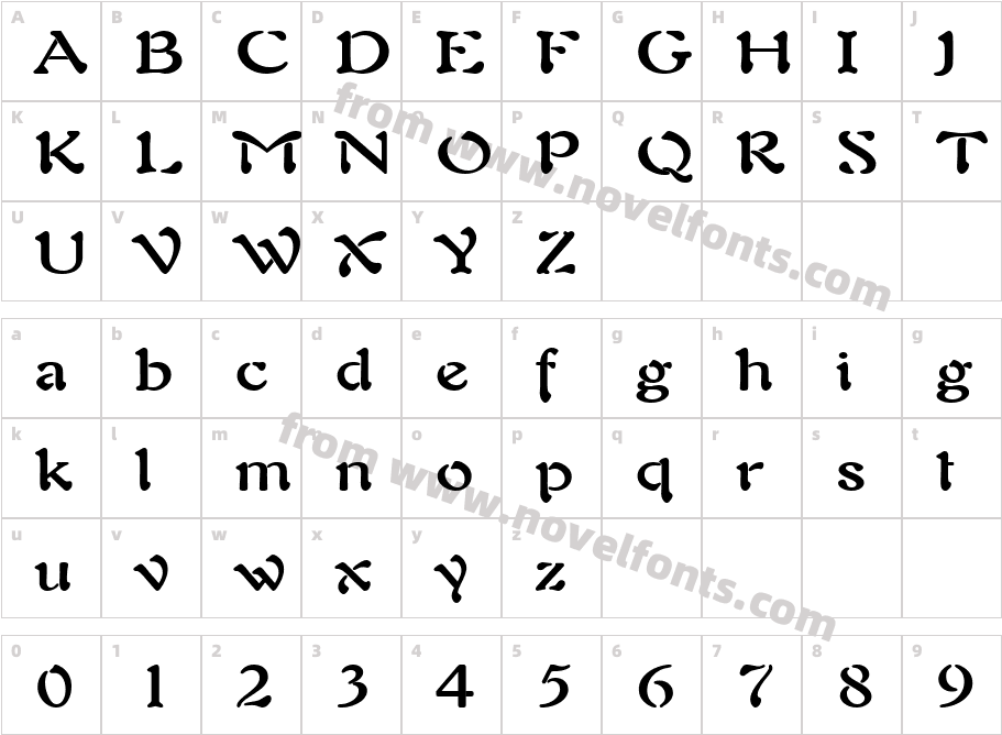 Freedom 9 WideCharacter Map