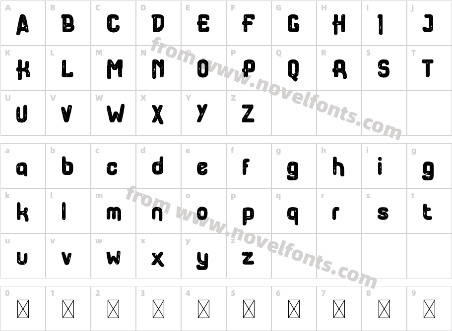 TalakeRegularCharacter Map