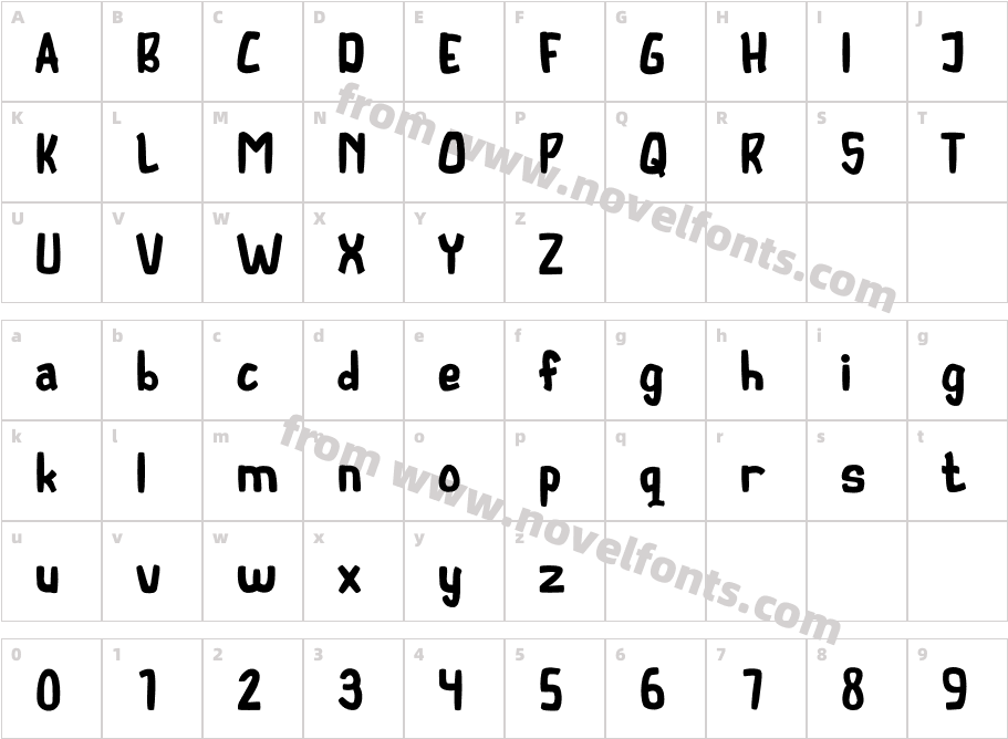 TalkactiveRegularCharacter Map