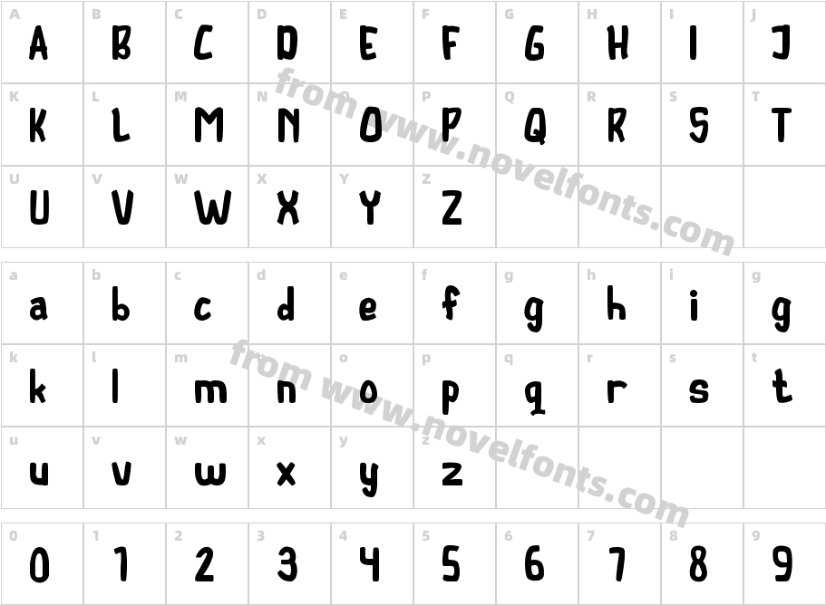 TalkactiveRegularCharacter Map