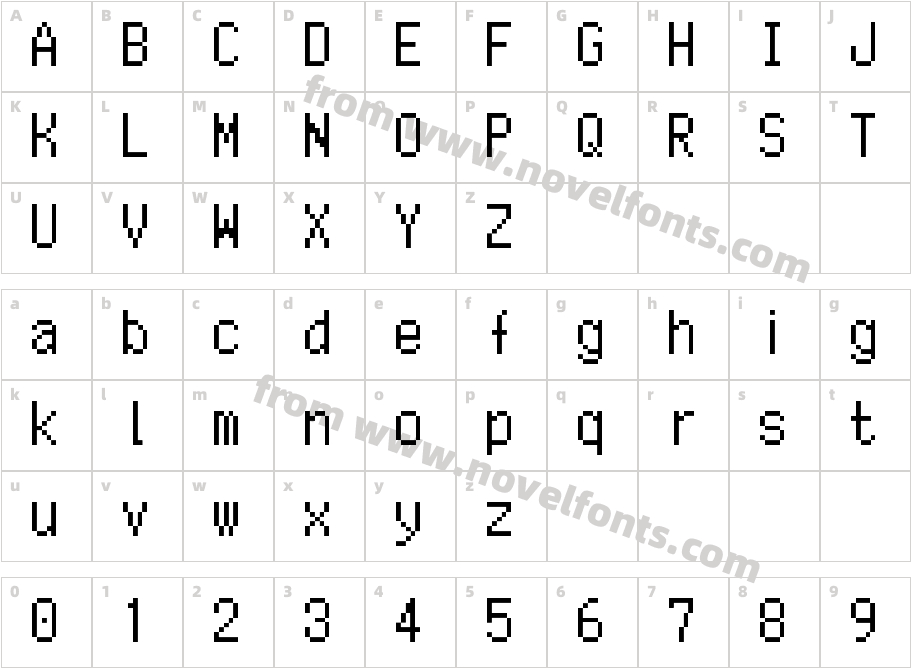 TechnofosianoCharacter Map