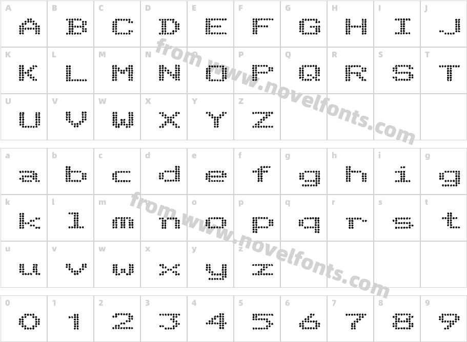 TelidonInkEx-BoldCharacter Map