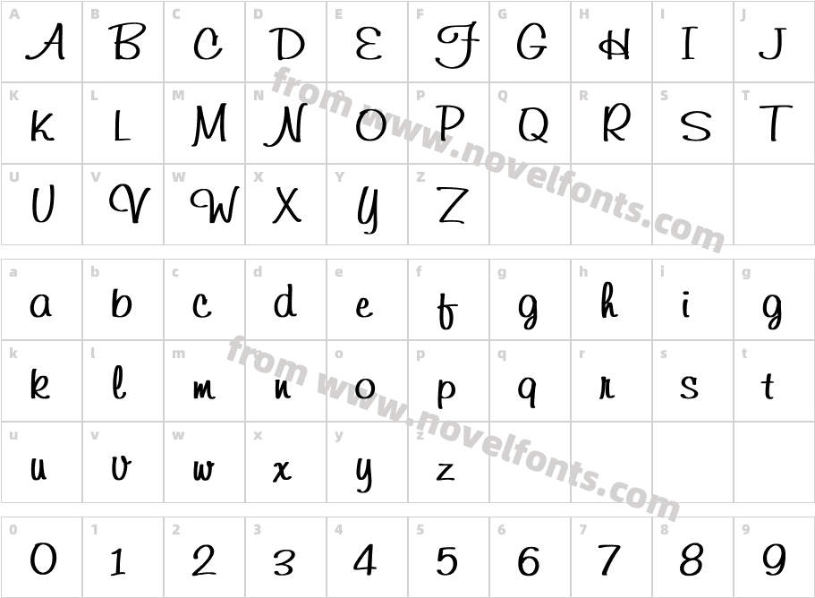 Freehand591 BoldCharacter Map