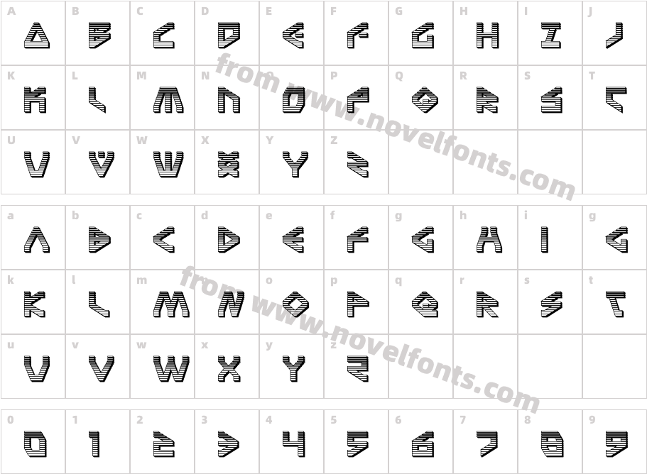 Terra Firma ChromeCharacter Map