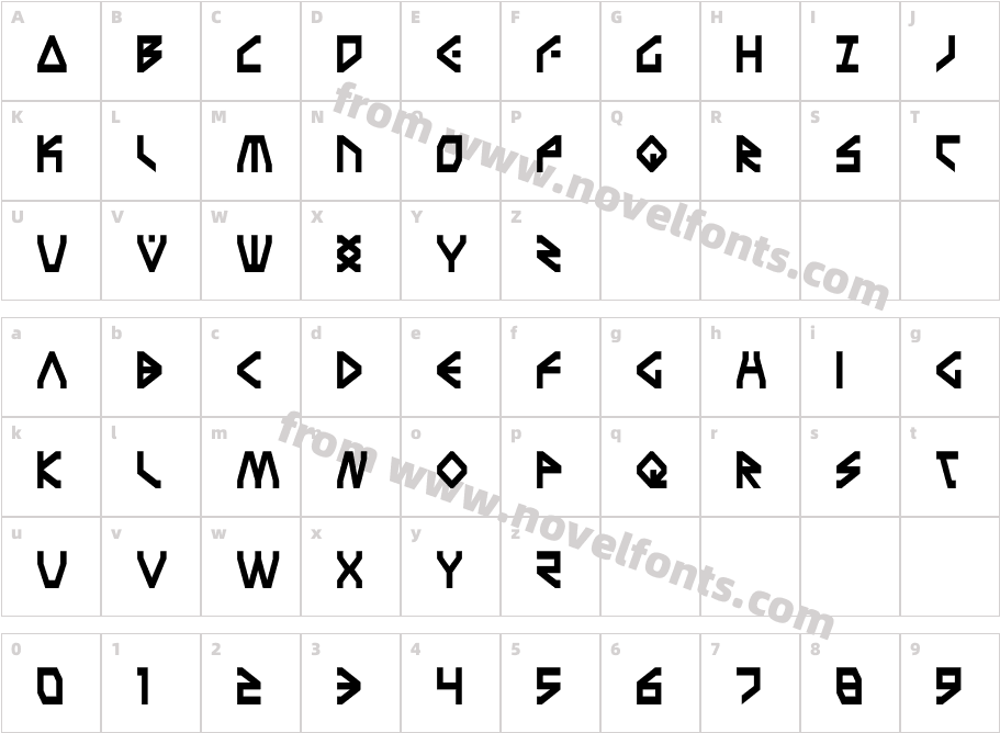 Terra Firma CondensedCharacter Map