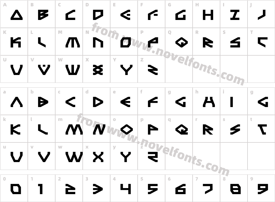 Terra Firma ExpandedCharacter Map