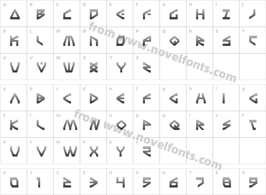 Terra Firma GradientCharacter Map