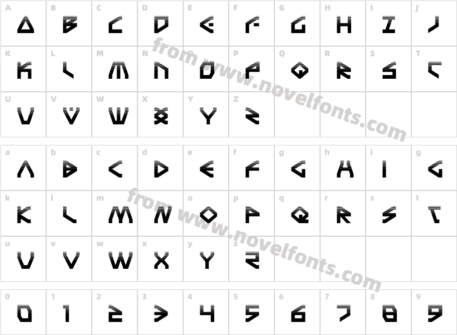 Terra Firma HalftoneCharacter Map