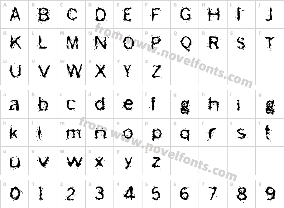 Freemason BlahCharacter Map