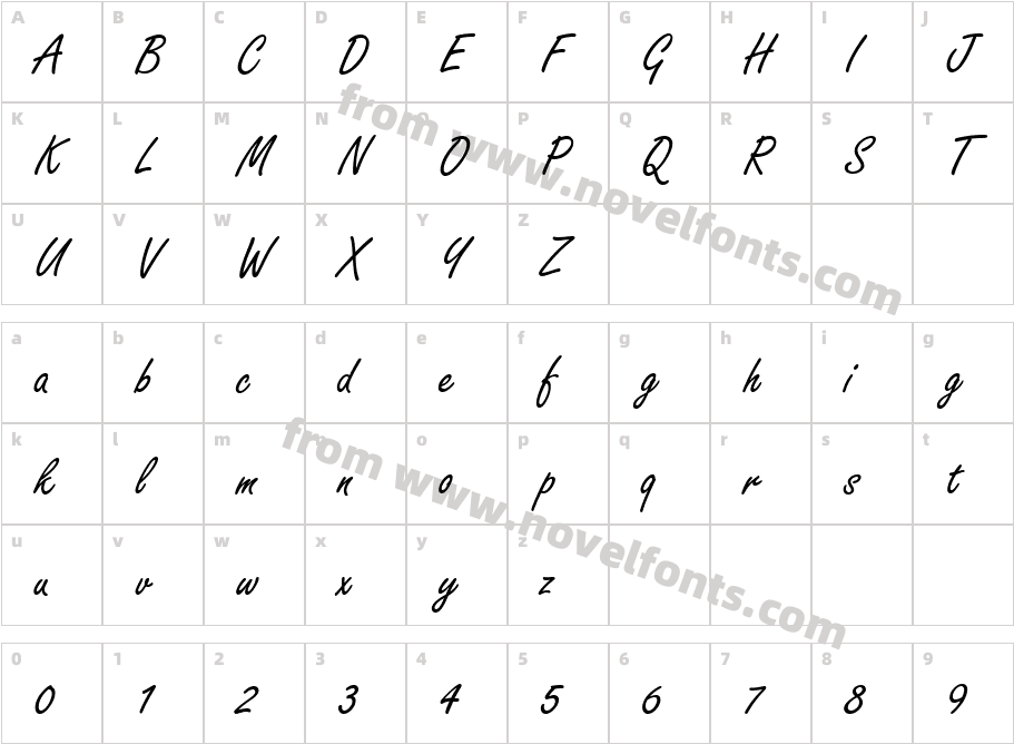 FreestyleScript-RegularCharacter Map