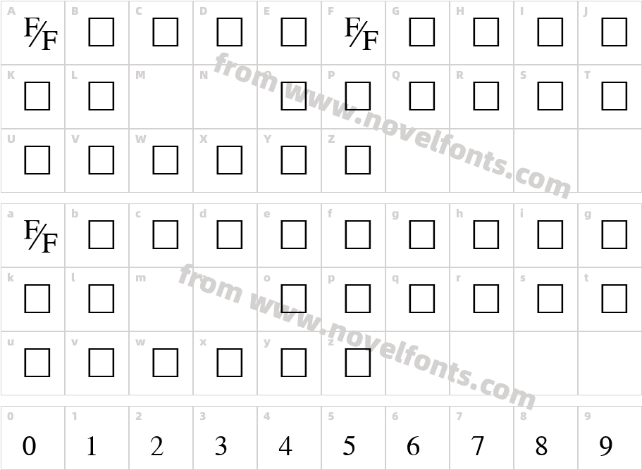 TmsFECharacter Map