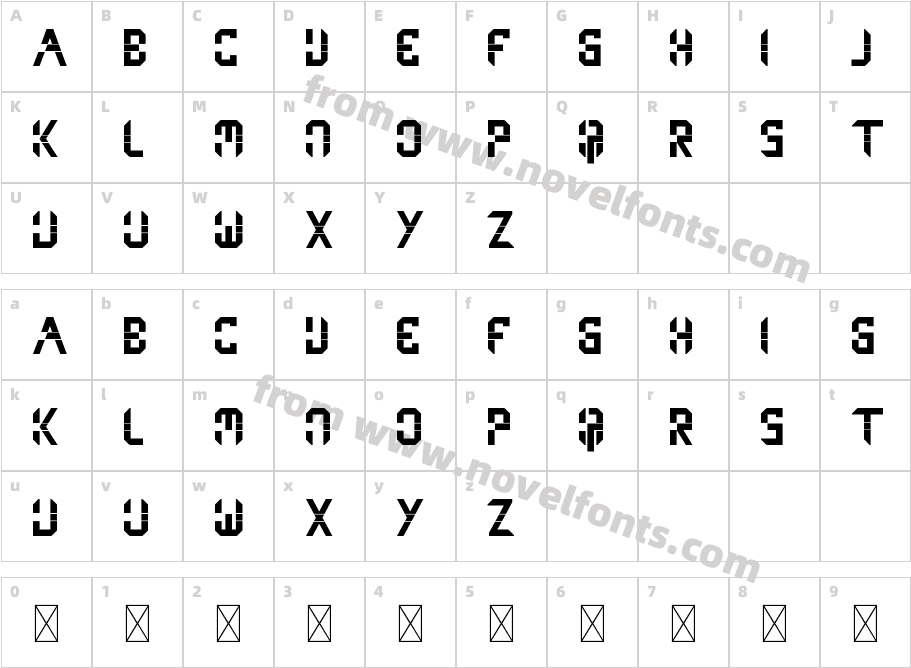 Tokai DemoCharacter Map