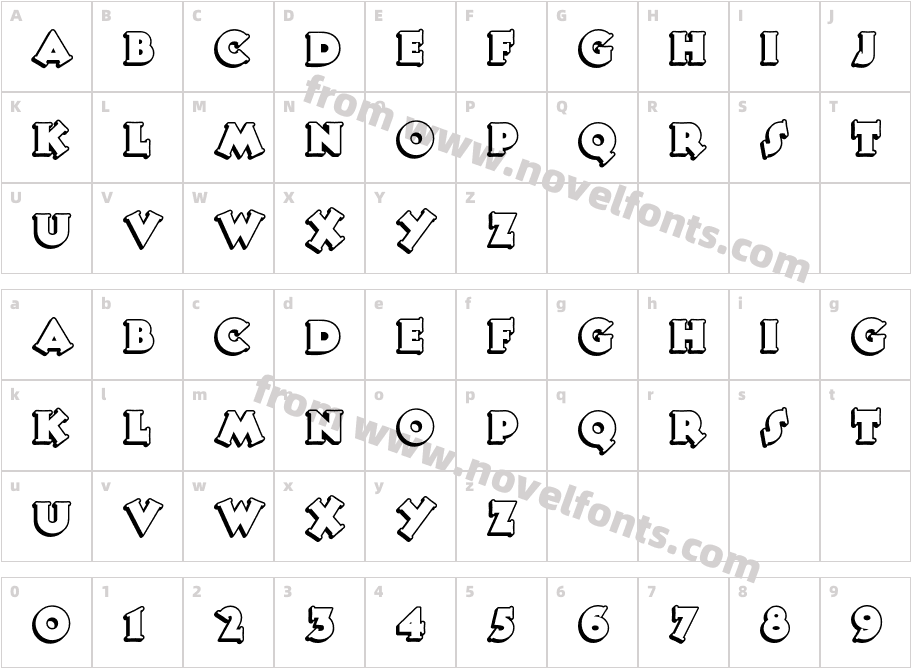 TooneyNoodleNFCharacter Map