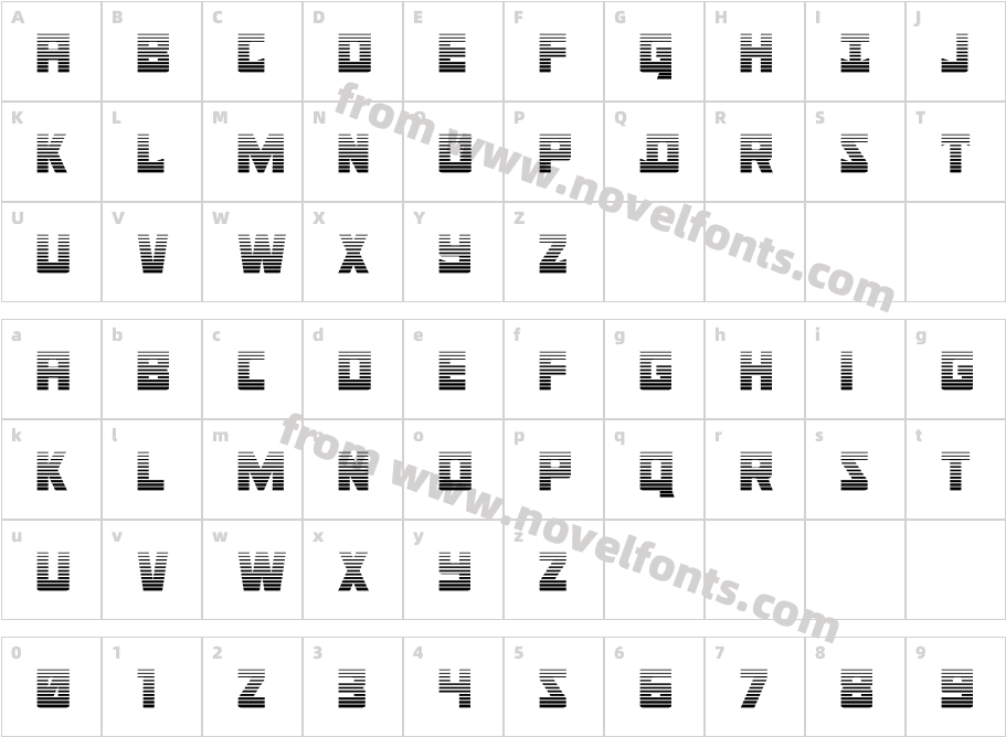 Tower of Silence GradientCharacter Map