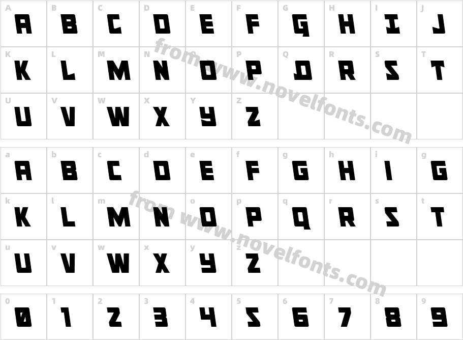 Tower of Silence Semi-LeftalicCharacter Map