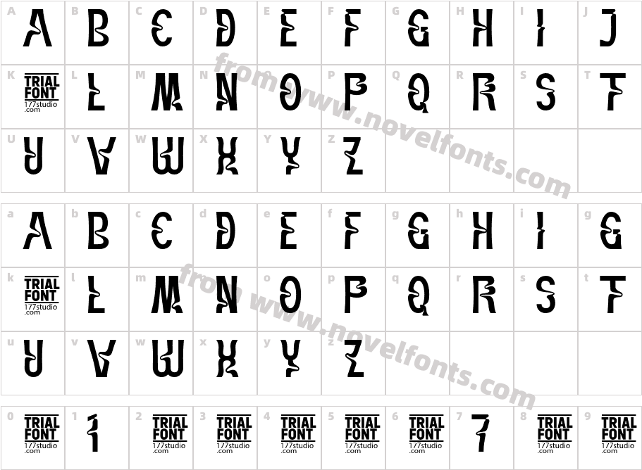 Traditions Condensed Demo RegularCharacter Map