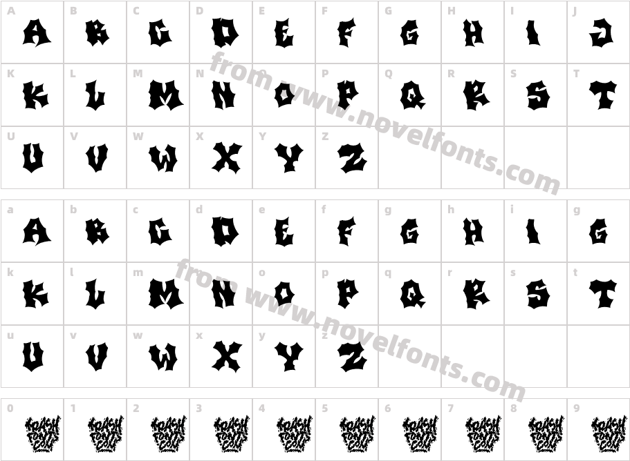 Trash Parcel DEMOCharacter Map