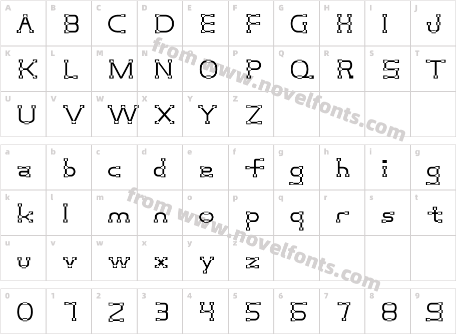 Trembx Z Trial Extra BoldCharacter Map