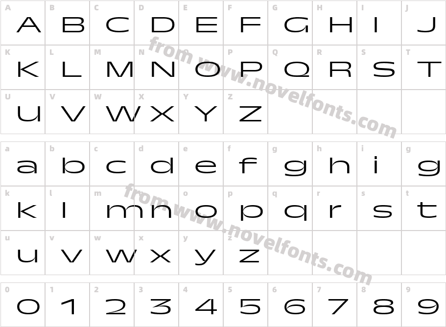 TroisMilleLight-30Character Map