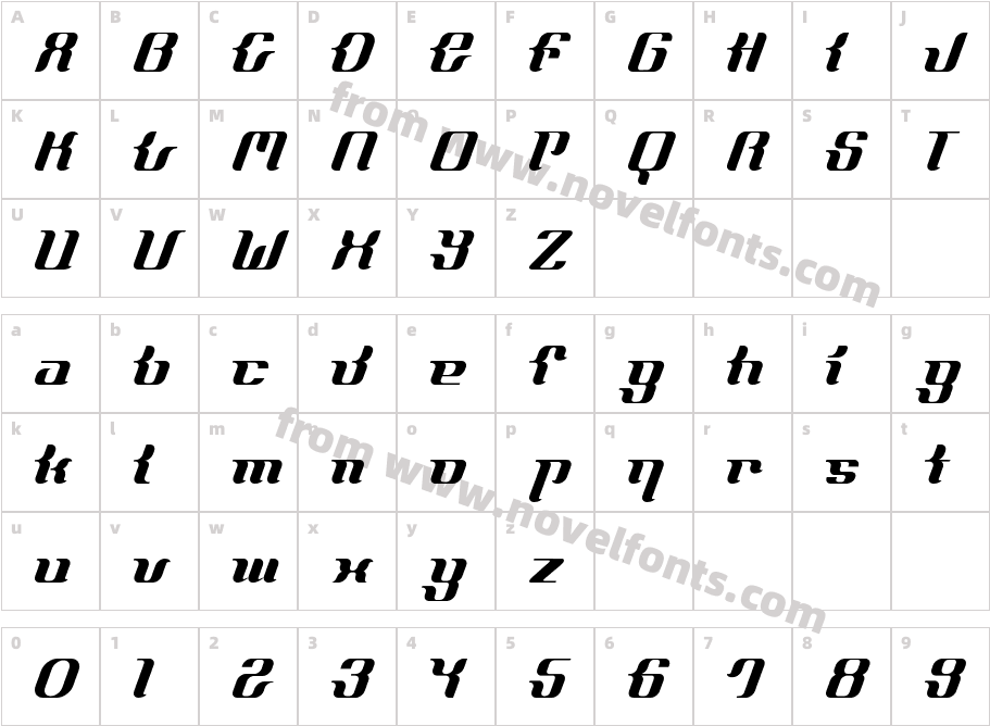 FrenchCurve ALPCharacter Map