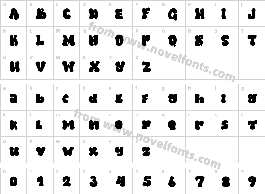 TumsBasicRegularCharacter Map