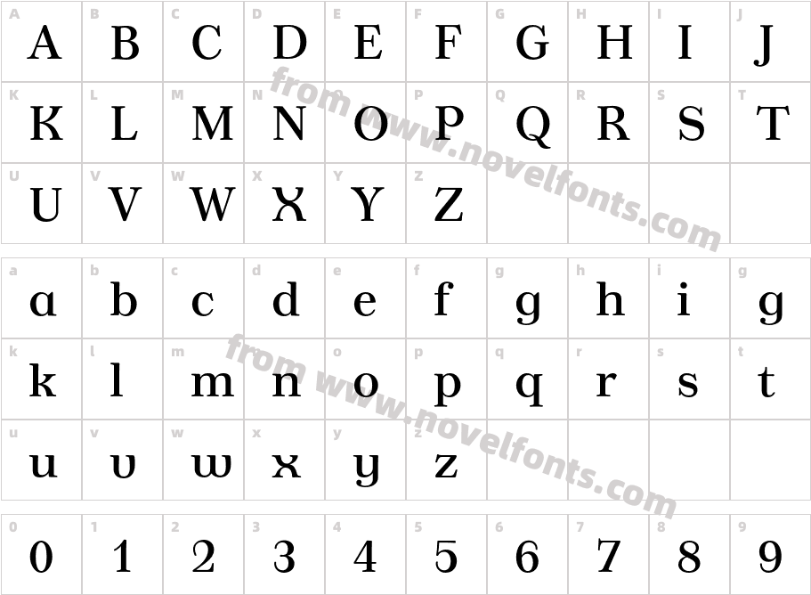 TusarDecoTextCharacter Map