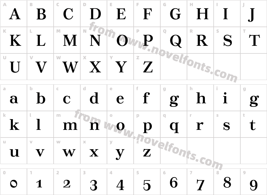 TusarOSF-BoldCharacter Map