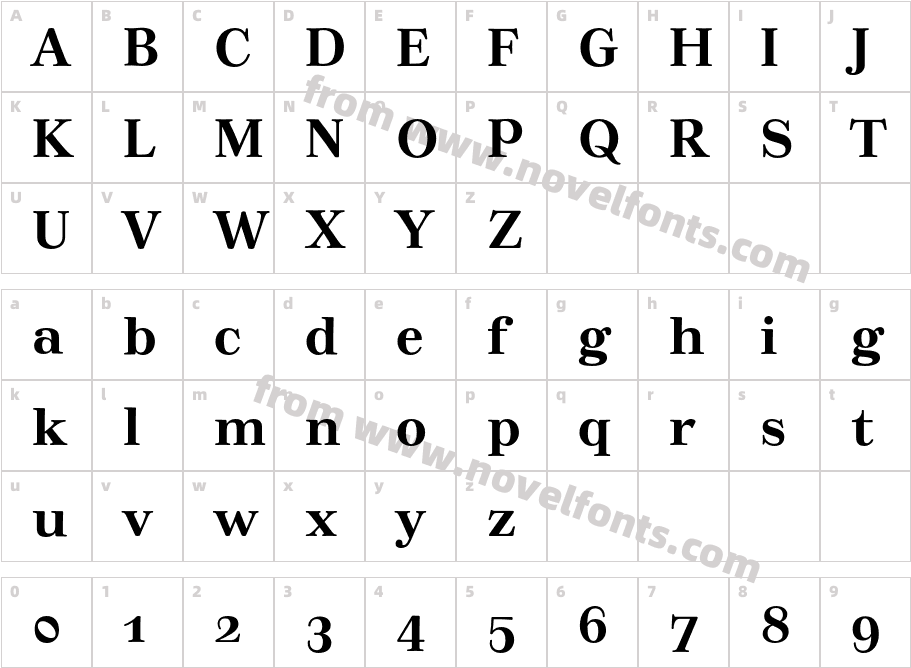 TusarTextOSF-BoldCharacter Map