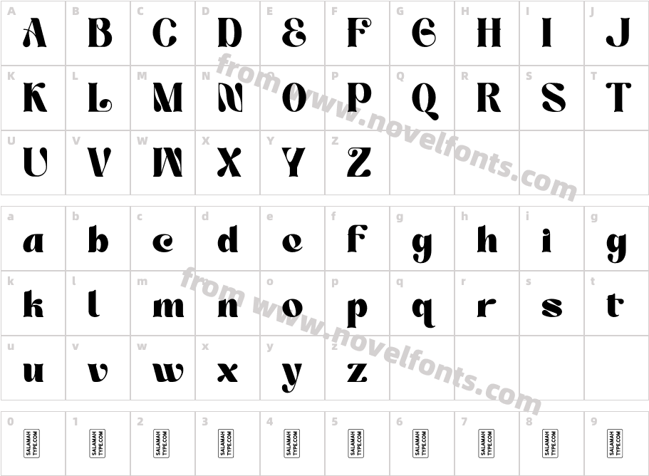 TwinkleDiamondDEMORegularCharacter Map