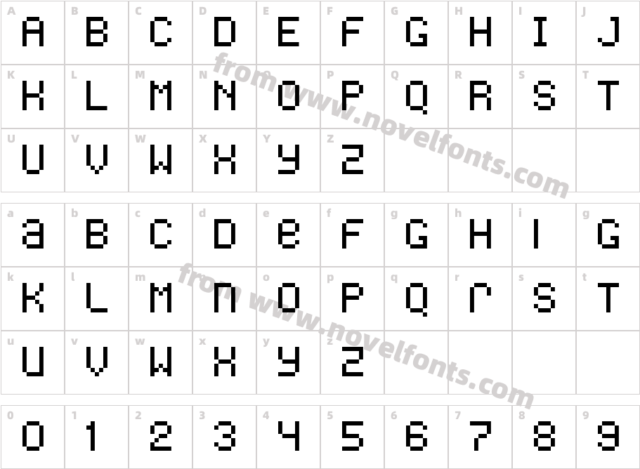 FreonCharacter Map