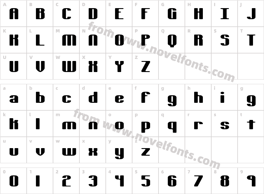 TypesourceExtolSBRKCharacter Map