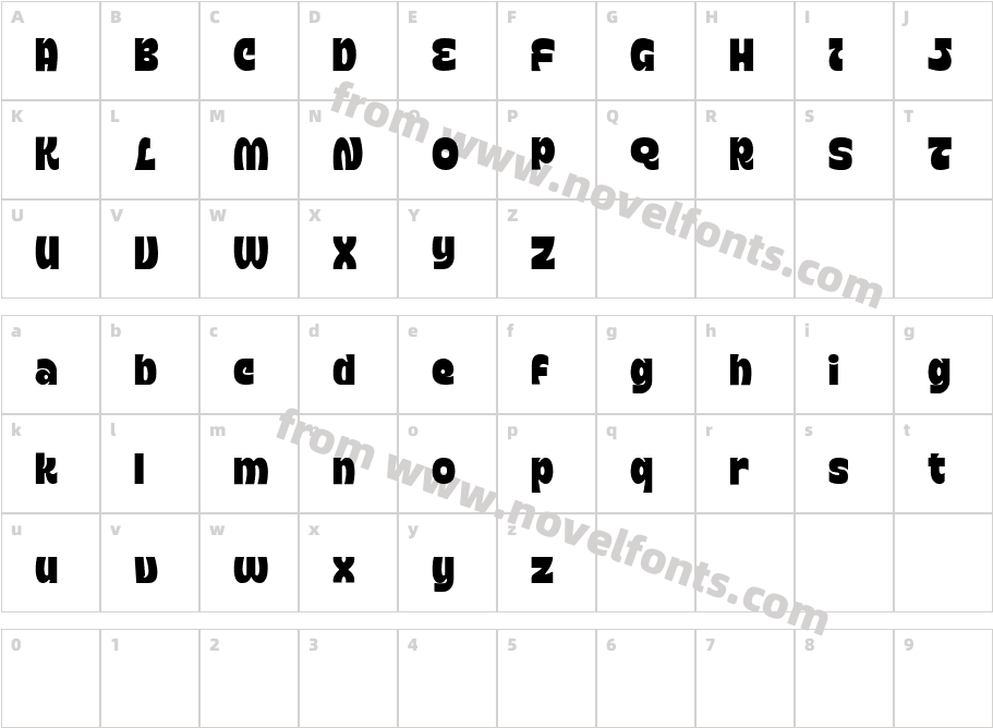 Typologic DEMO CondensedCharacter Map